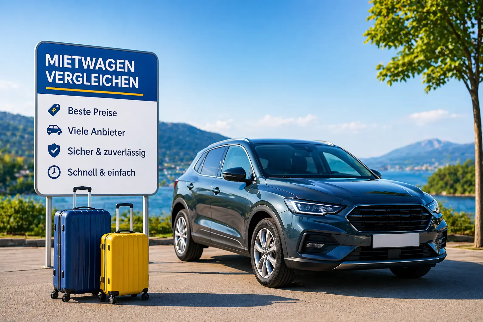 Illustration zu Mietwagenvergleich, Mobilität und Preisvergleich